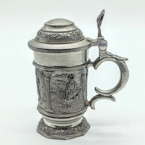 BMF Zinn 95% Pewter Germany Hinged Mini Stein Pitcher